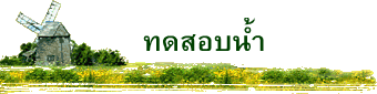 ทดสอบน้ำ