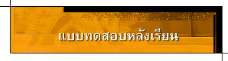 แบบทดสอบหลังเรียน