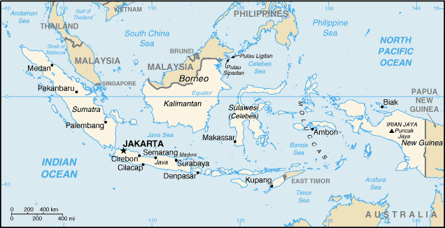 Map of INDONESIA